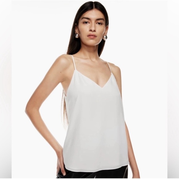 Babaton Tops - Aritzia Babaton White Everly Cami Sz Medium